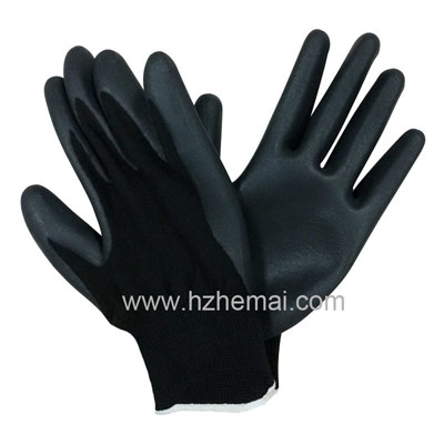 Foam Nitrile palm coated glove